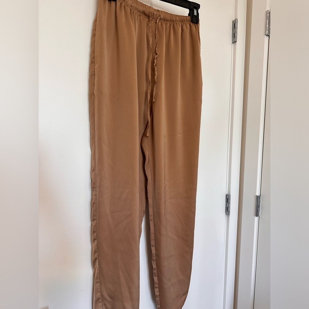 Uniqlo Brown Ankle-Length Drawstring Pants - Picture 4 of 6